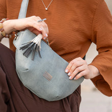 Load image into Gallery viewer, BLOSSOM BAG, blue-gray