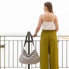 Load image into Gallery viewer, LILY BAG, blue stripes