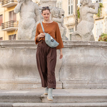 Load image into Gallery viewer, TORBA BLOSSOM, modro-siva