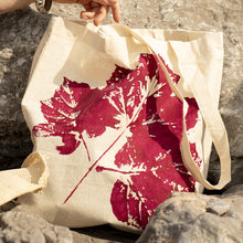 Load image into Gallery viewer, SUNKISSED LEAF, unique tote bag