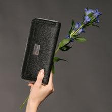 Load image into Gallery viewer, Eco-chic wallet from pineapple leaves, black