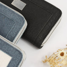 Load image into Gallery viewer, Eco-chic wallet from pineapple leaves, black