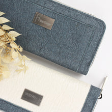 Load image into Gallery viewer, Eco-chic wallet from pineapple leaves, blue