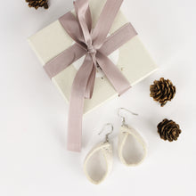 Load image into Gallery viewer, Pinatex earings, platinum