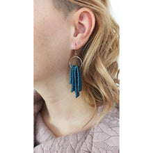 Load image into Gallery viewer, Pinatex earings, blue