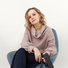 Load image into Gallery viewer, Pinatex earings, blue