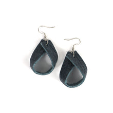 Load image into Gallery viewer, Pinatex earings, blue