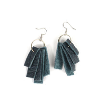 Load image into Gallery viewer, Pinatex earings, blue