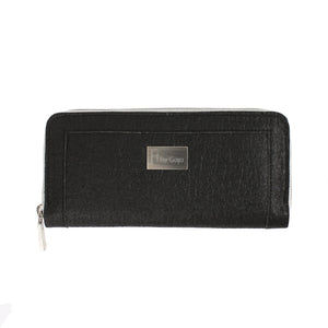 Eco-chic wallet from pineapple leaves, black