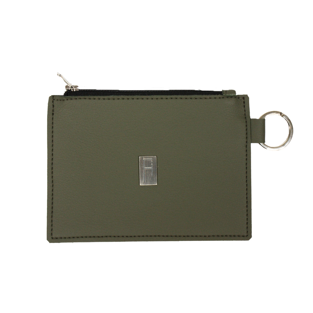 UNISEX MINI WALLET, military green cactus