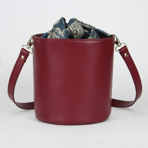 CAMELIA BAG, burgundy