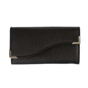 Eco-chic wallet from cactus, black