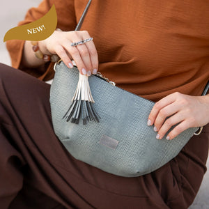 BLOSSOM BAG, blue-gray