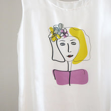 Load image into Gallery viewer, Feminine ethos sleeveles shirt, size M
